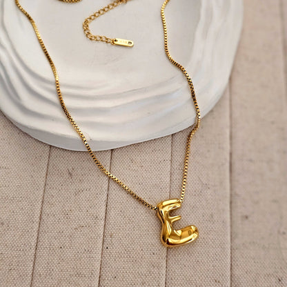 18kt G.P Alphabet Necklaces