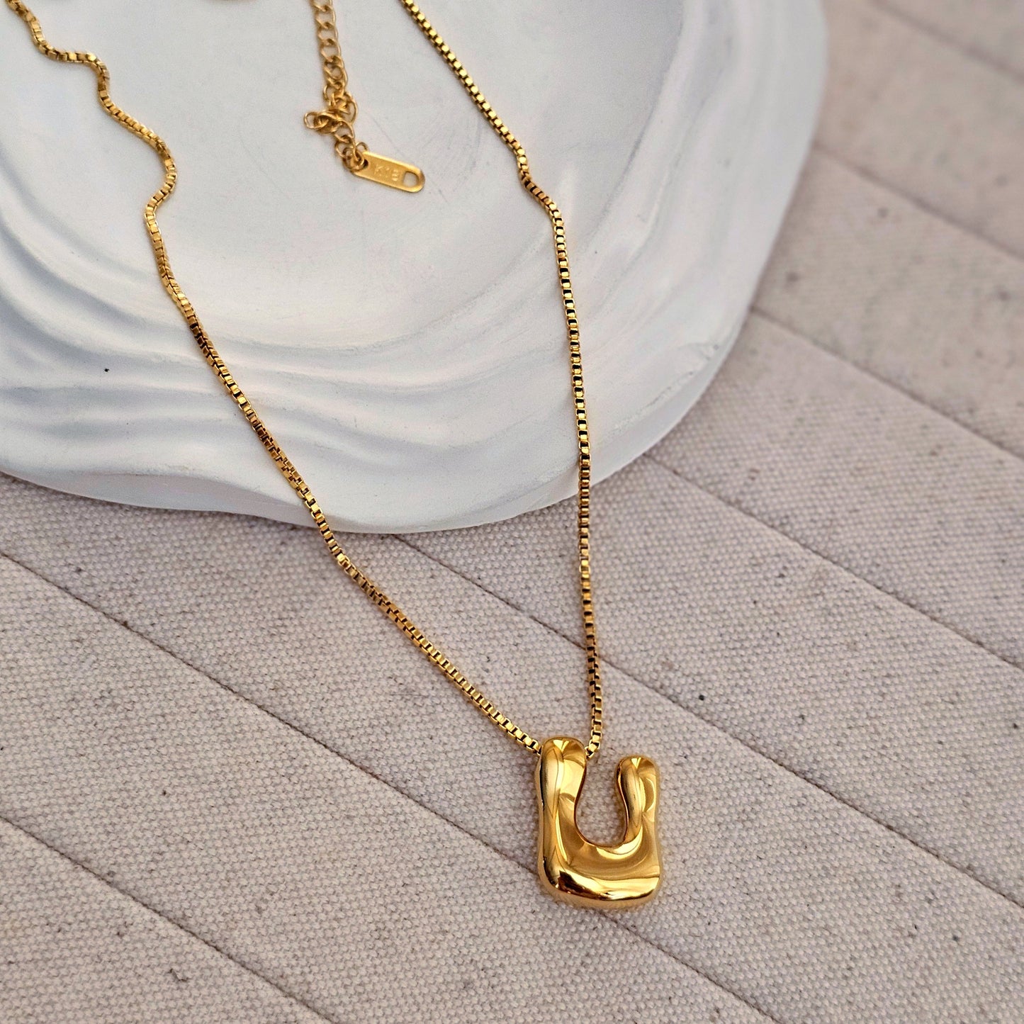 18kt G.P Alphabet Necklaces