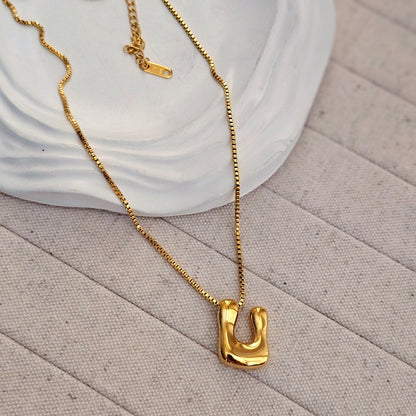 18kt G.P Alphabet Necklaces