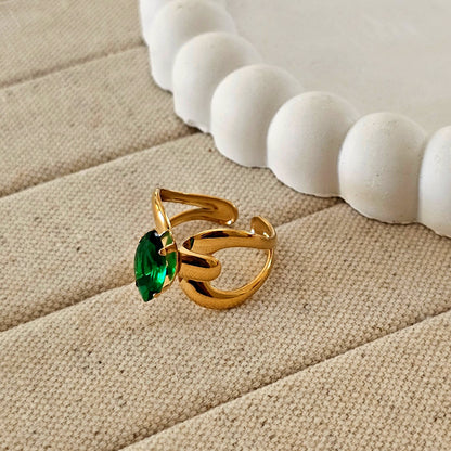 Josh Marquise cut Emerald Ring