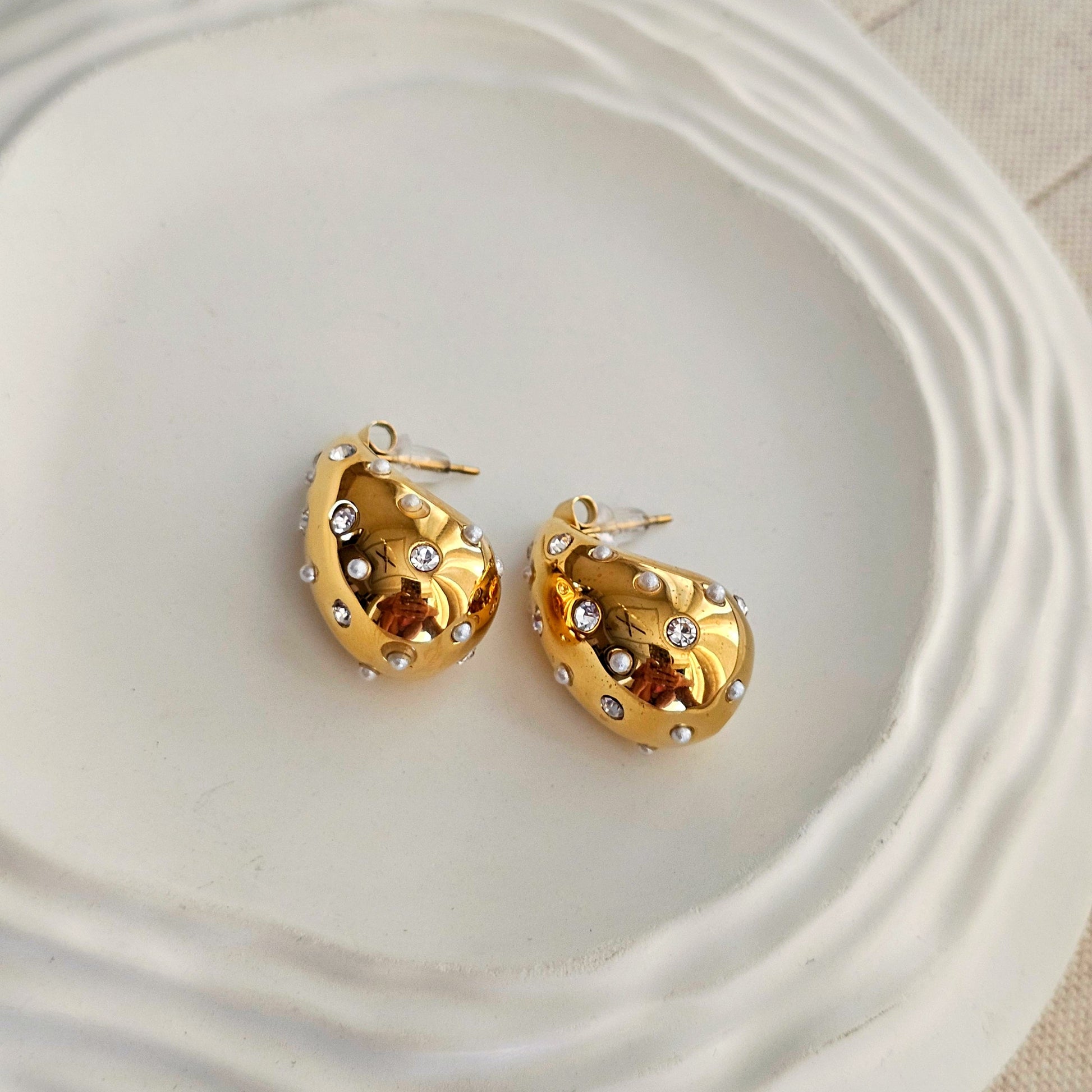 Beth Zircon Drop Earrings-3  taahirajewellery