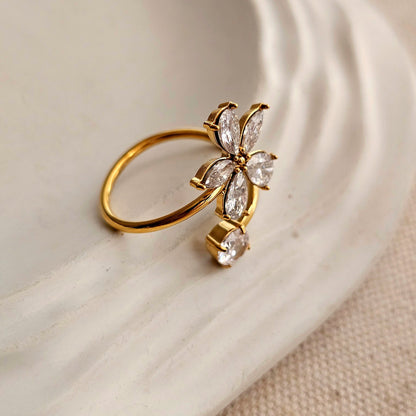 Cove Zircon Adjustable Ring-2  taahirajewellery