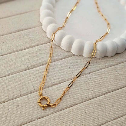 Giva Charm Lock Necklace