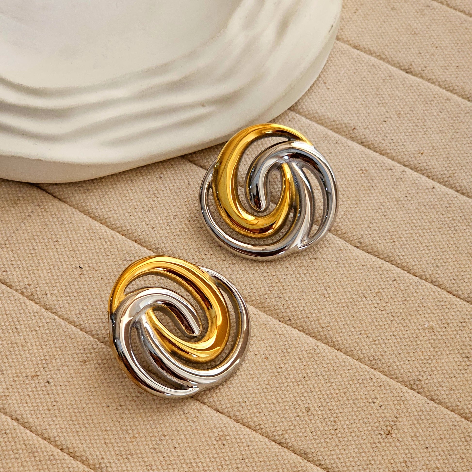 Odette Twirl Earrings-1  taahirajewellery