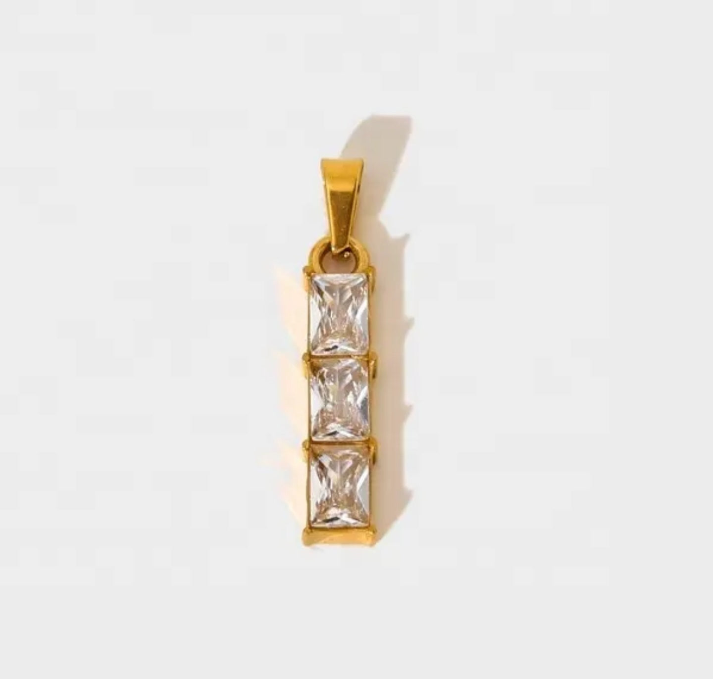 Triple Baguette Charm