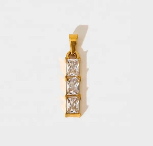 Triple Baguette Charm