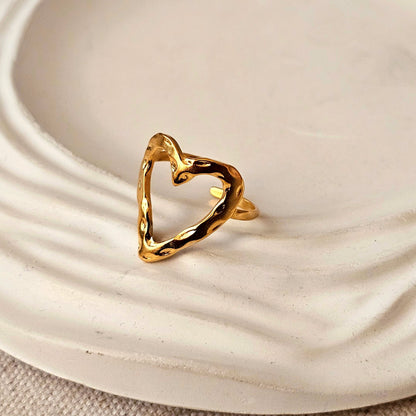 Hollow Heart Ring-2  taahirajewellery