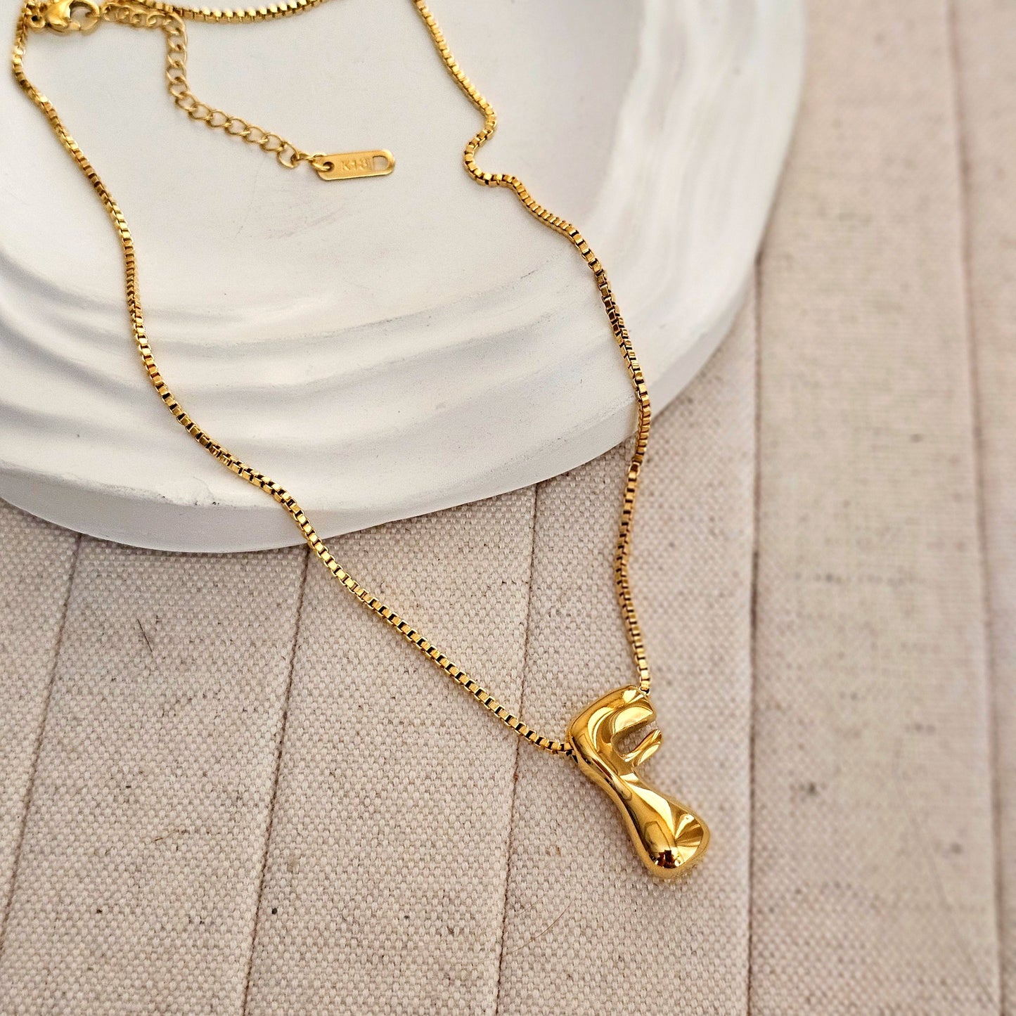 18kt G.P Alphabet Necklaces
