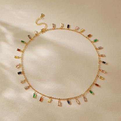 Kira Multistone Necklace-4  taahirajewellery