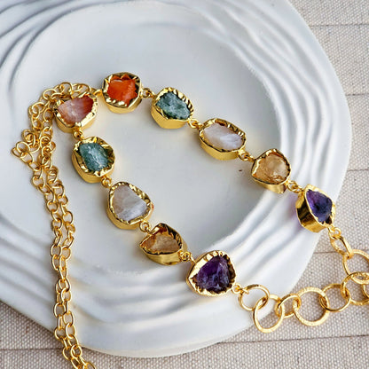 Knot Brass Necklace-4  taahirajewellery