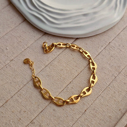Rose Link Chain Bracelet-1  taahirajewellery