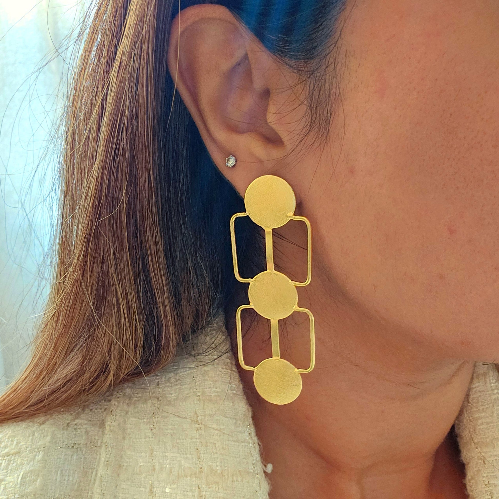 Olivia Brass Earrings-2  taahirajewellery