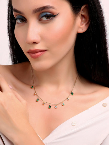 Blake Emerald Stone Necklace