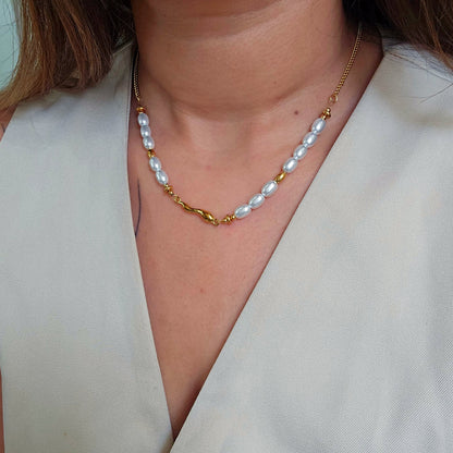 Trinity Baroque Pearl Necklace-4  taahirajewellery