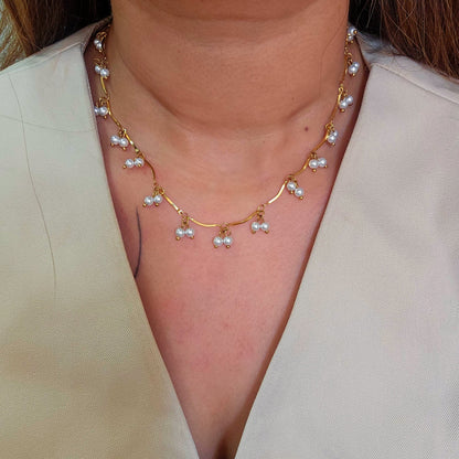 Abby Pearl Tassel Necklace-2  taahirajewellery