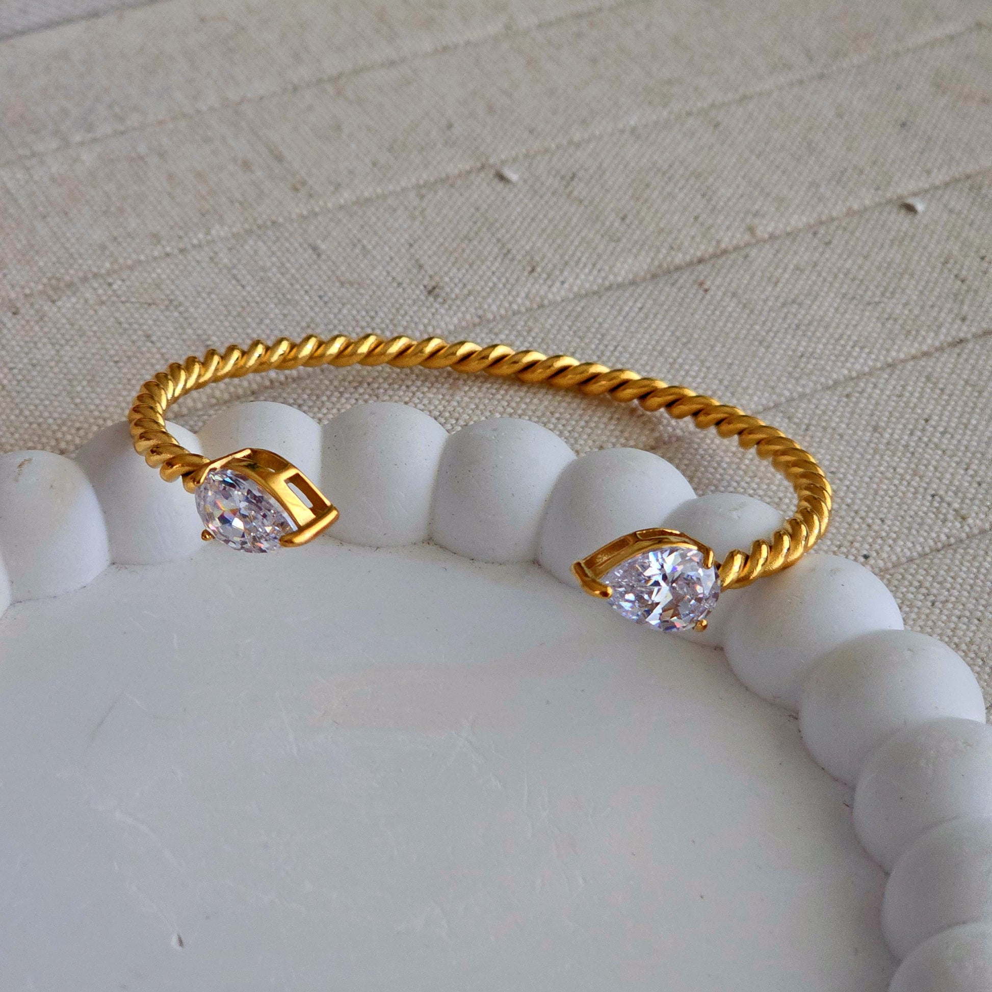 Madison Zircon Cuff Bracelet