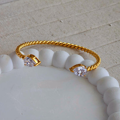 Madison Zircon Cuff Bracelet