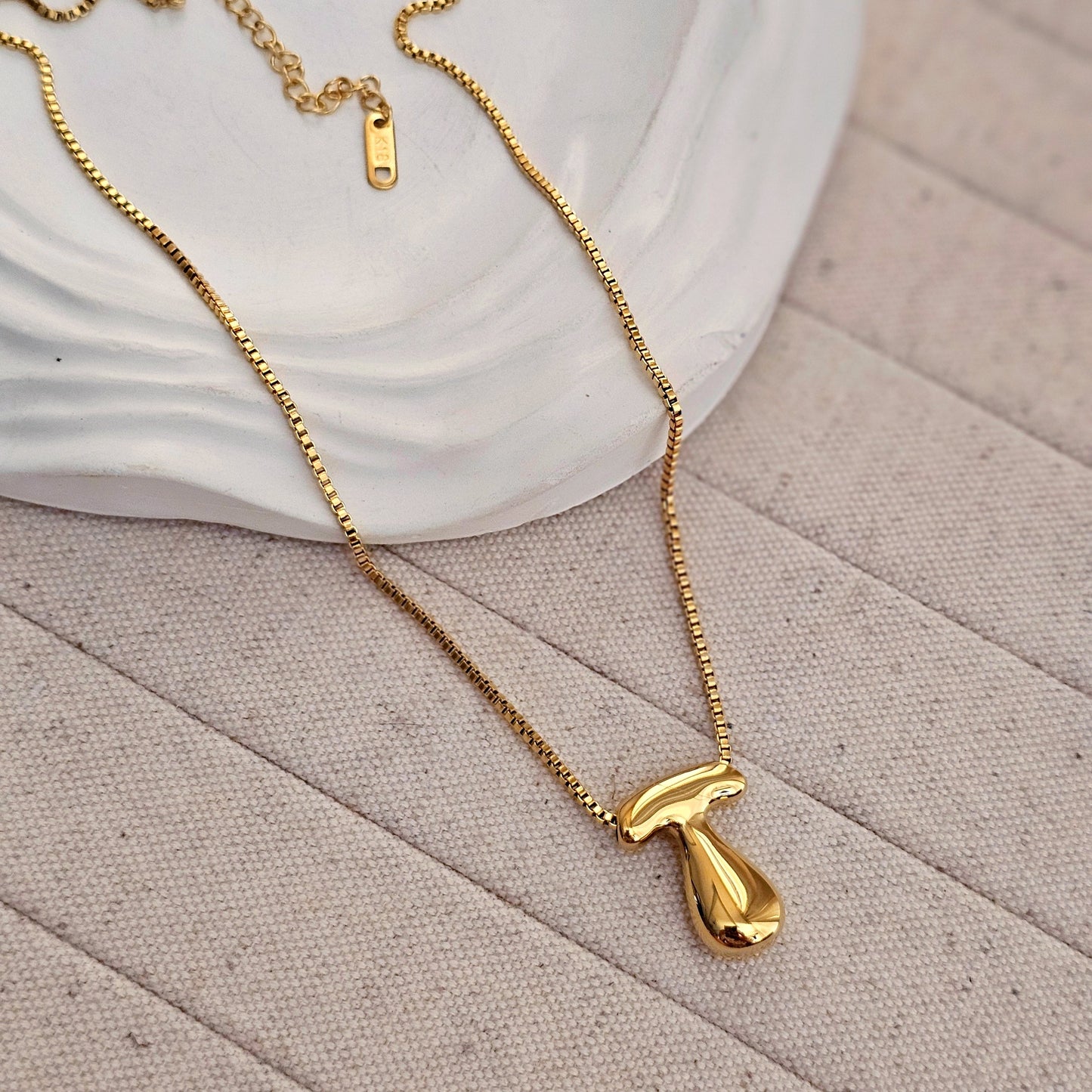 18kt G.P Alphabet Necklaces