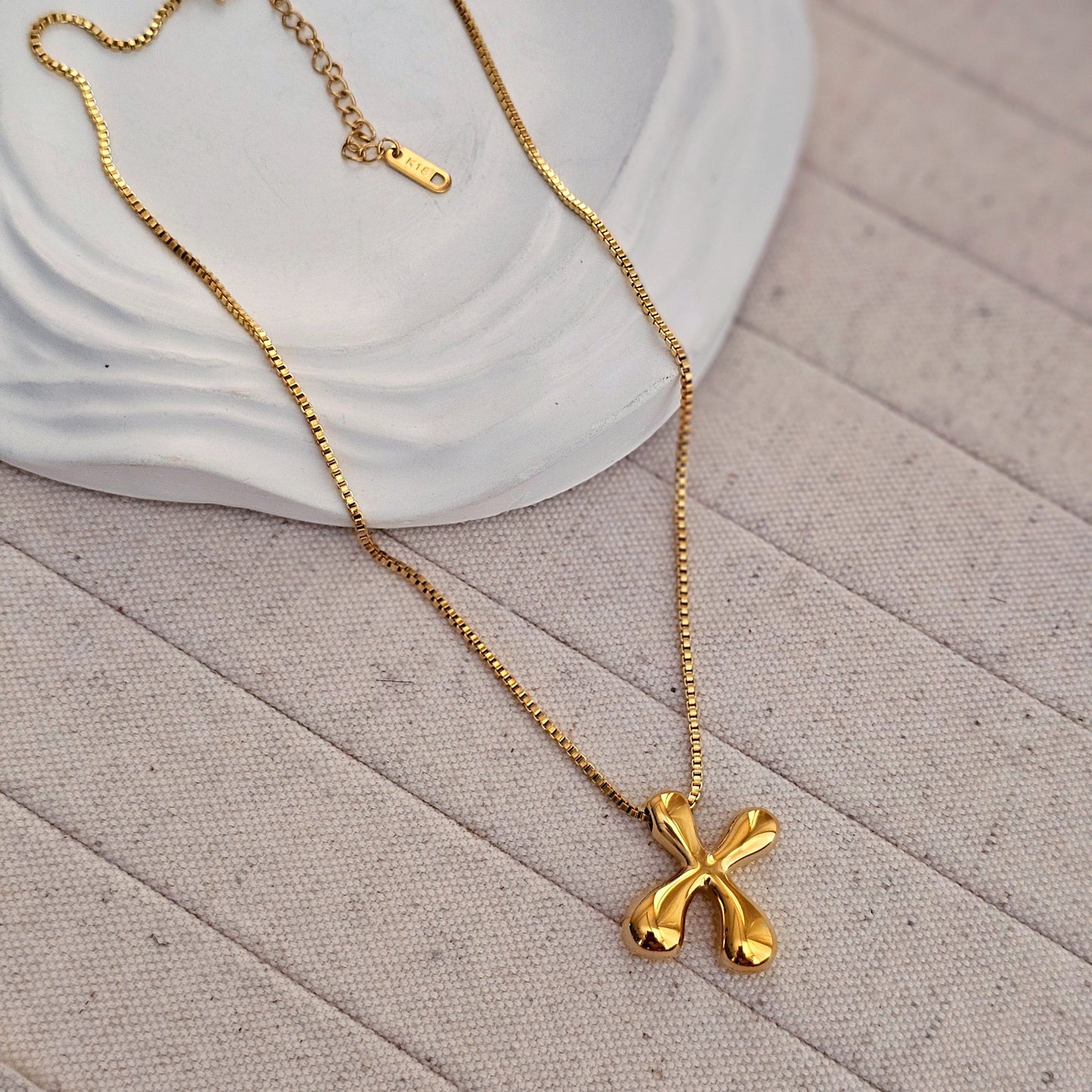 18kt G.P Alphabet Necklaces