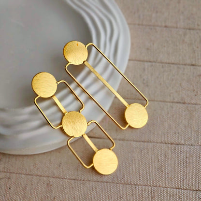 Olivia Brass Earrings-1  taahirajewellery