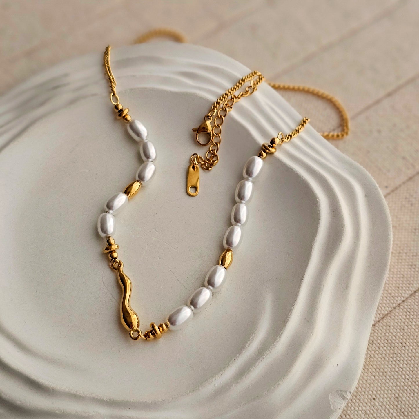Trinity Baroque Pearl Necklace-3  taahirajewellery
