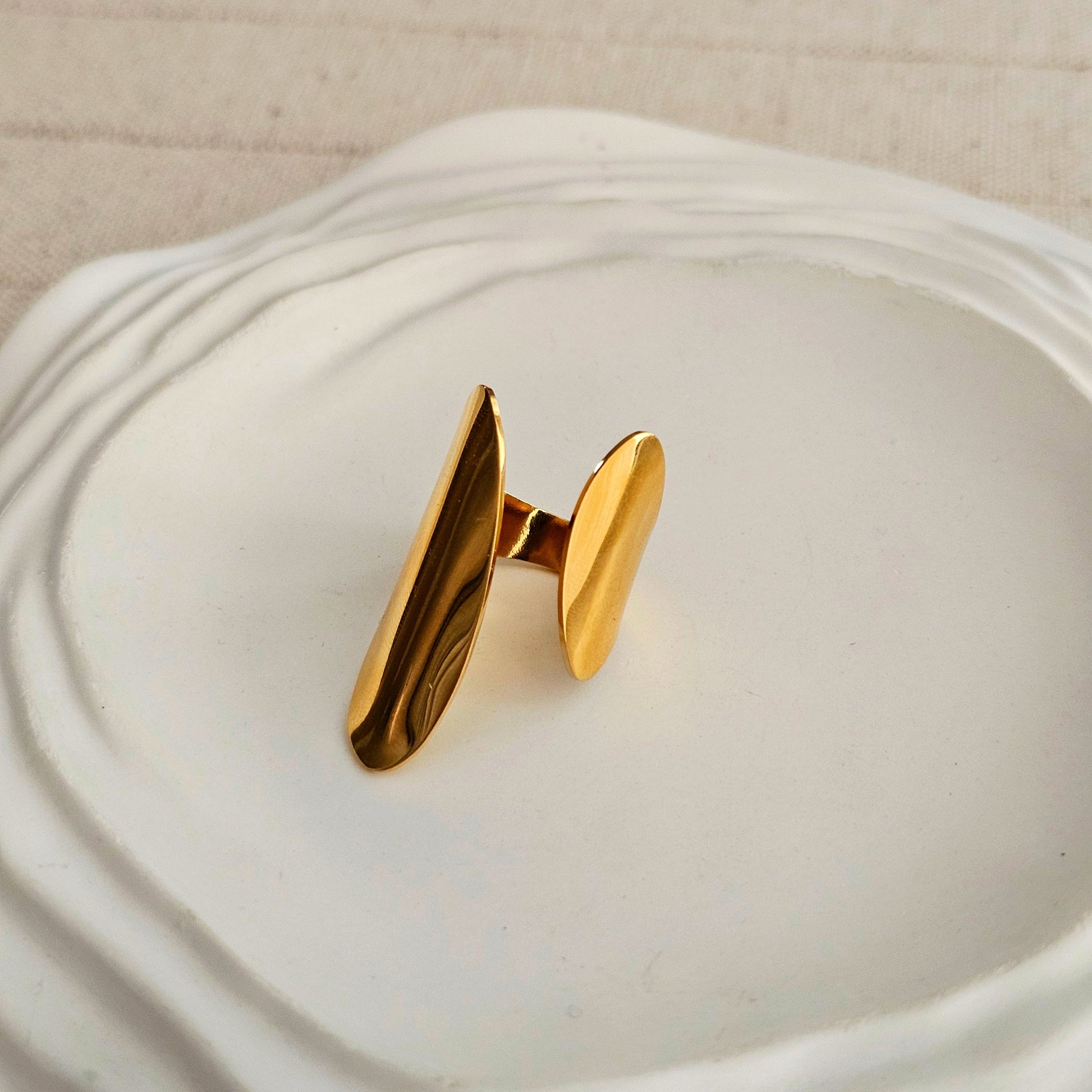 Faith Gold Plated Ring-1  taahirajewellery